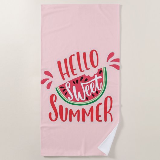 hallo Sweet Summer Strandlaken (Voorkant)