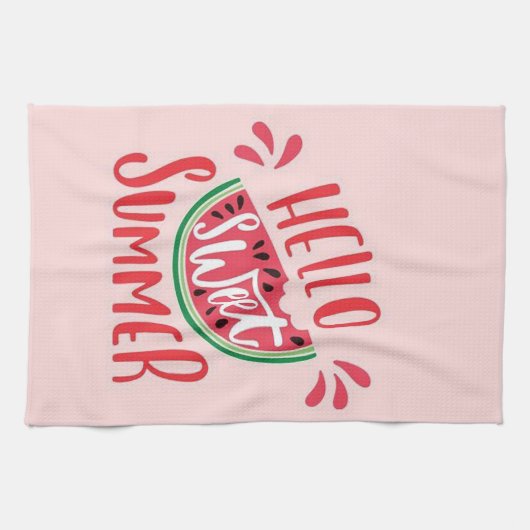 hallo Sweet Summer Theedoek (Horizontaal)