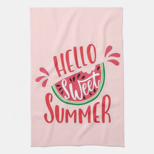hallo Sweet Summer Theedoek (Verticaal)