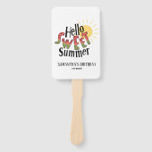 hallo Sweet Summer Watermelon Pool Party Bday Handwaaier (Voorkant)