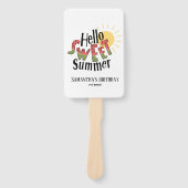 hallo Sweet Summer Watermelon Pool Party Bday Handwaaier (Voorkant)