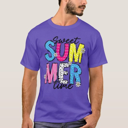 Hallo Sweet Summertime Vacation Beach Matching Fam T-shirt (Voorkant)
