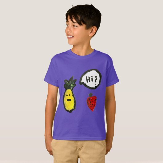 "Hallo?" T-shirt (Voorkant volledig)