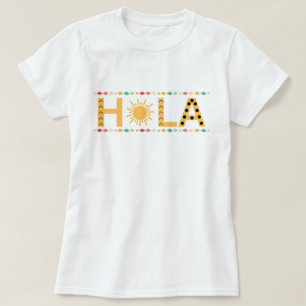 Hallo T-shirt, Spaanse Hola T-shirt, Hallo Spaanse T-shirt