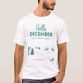 Hallo T-shirt van december (Voorkant)