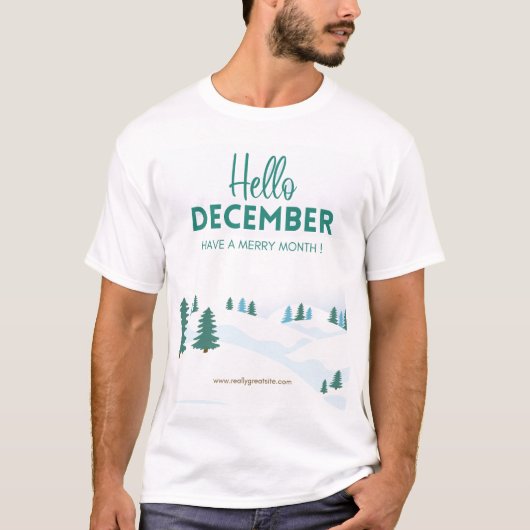 Hallo T-shirt van december (Voorkant)