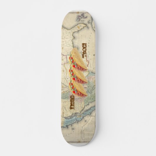 hallo Taco Skateboard - met kaart (Voorkant)