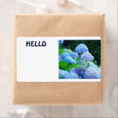 HALLO Tags Blue Hydrangea Bloemen Etiket (Insitu)