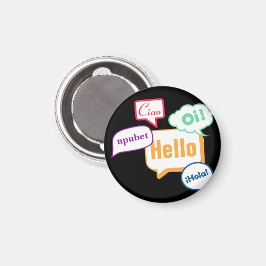 hallo talen magneet (Voorkant / Achterkant)