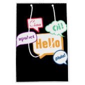 hallo | Talen Medium Cadeauzakje (Voorkant)