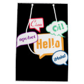 hallo | Talen Medium Cadeauzakje (Achterkant)