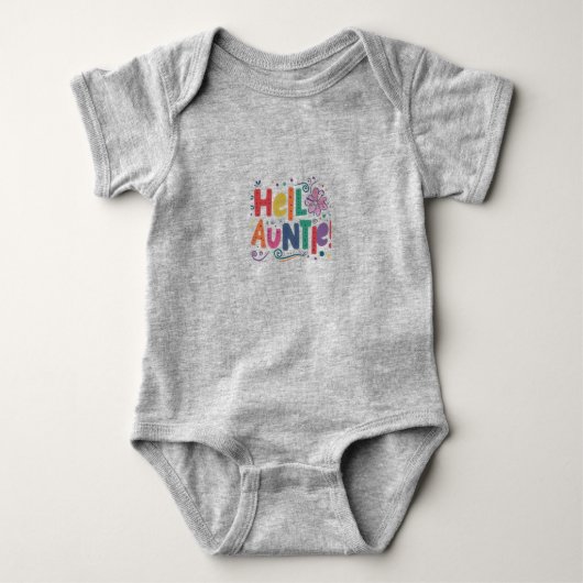 Hallo tante baby body romper (Voorkant)