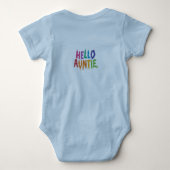 Hallo tante babyshower body suit romper (Achterkant)
