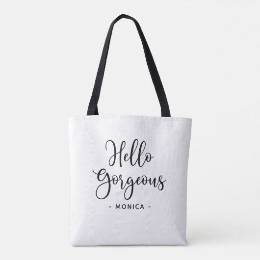 Hallo Tas Elegant zwart wit (Achterkant)