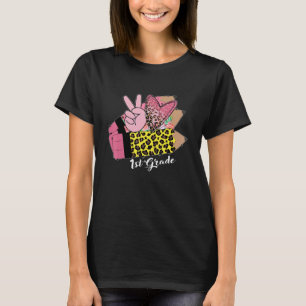 Hallo Team 1e Klas Mooie Potlood Leraar Terug Naar T-shirt