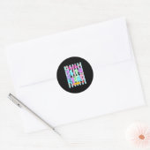 Hallo team derde klas terug naar school ronde sticker (Envelop)