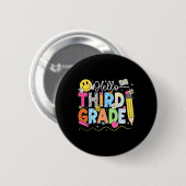 Hallo Team Derde Leerjaar Derde Leerjaar Terug Naa Ronde Button 5,7 Cm (Voorkant /achterkant)