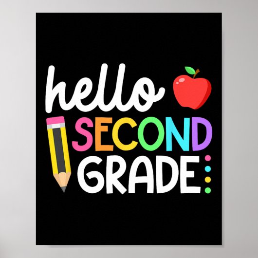 Hallo Team Tweede Klas 2e Graad Byck Terug naar Sc Poster (Voorkant)
