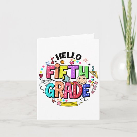 Hallo Team Vijfde Klas Terug naar school Te Kaart (Voorkant)