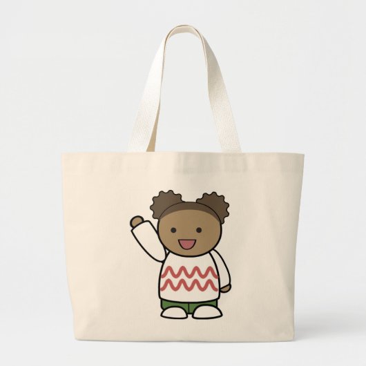 hallo TEDDY BEAR Grote Tote Bag (Voorkant)