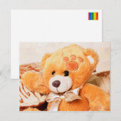 hallo teddybeer briefkaart (Voorkant / Achterkant)