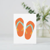 hallo Teenslippers Briefkaart (Staand voorkant)