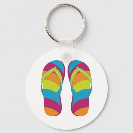hallo Teenslippers Sleutelhanger (Voorkant)
