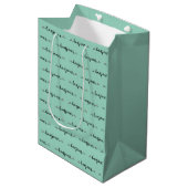 Hallo Tegelontwerp Medium Cadeauzakje (Voorkant Gekanteld)
