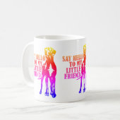 hallo tegen mijn vriendinnetje regenboog koffiemok (Voorkant links)