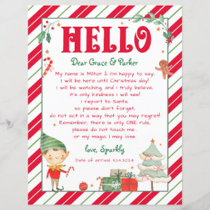 Hallo Terug Elf Welkom Ik ben terug Kerst Elf