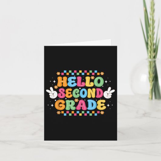 Hallo Terug naar school? 2e klas team 2e klas B Kaart (Voorkant)