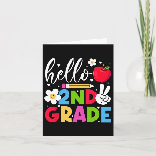 Hallo Terug naar school? 2e klas team 2e klas B Kaart (Voorkant)