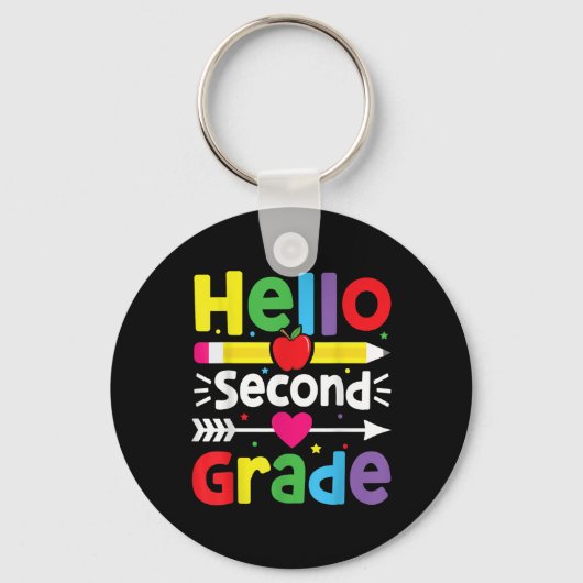 Hallo Terug naar school? 2e klas team 2e klas B Sleutelhanger (Voorkant)