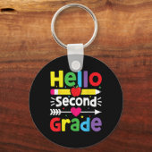 Hallo Terug naar school? 2e klas team 2e klas B Sleutelhanger (Voorkant)