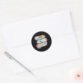 Hallo Terug naar School Ronde Sticker (Envelop)