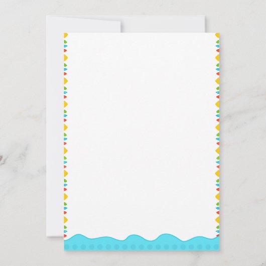 Hallo Terug naar school Vaarwel Zomer Kaart (Achterkant)