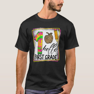 Hallo terug naar school voor leerkrachten van de e t-shirt
