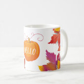 hallo Thanksgiving Holiday Herfst Maple laat decor Koffiemok (Voorkant rechts)