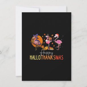Hallo ThanksMas Flamingo Tovenaars Hoed Kalkoen Ke Kaart