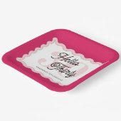 Hallo Thirty Wavy Groovy 30e verjaardag Papieren Bordje (Gebogen)