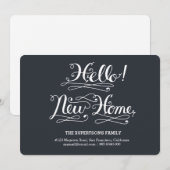 hallo thuiskalligrafie aankondiging (Voorkant / Achterkant)