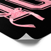 Hallo Tien dubbele cijfers Schattigee Coquette Bow Poster (Hoek)