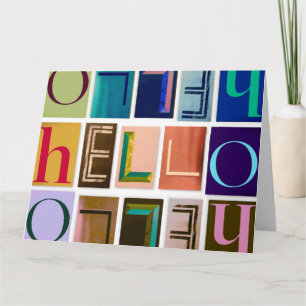 HALLO Tijdschrifttypografie Kaart (groot)