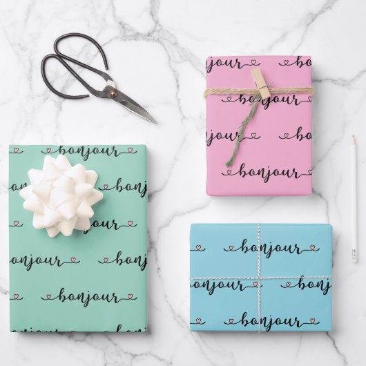 Hallo Tiled Design Inpakpapier Vel (Voorkant)
