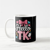 Hallo TK Grappig Schattige Terug naar school Trans Koffiemok (Links)