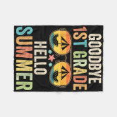 Hallo Tot ziens 1e klas Fleece Deken (Voorkant (Horizontaal))