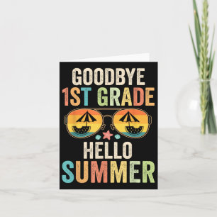 Hallo Tot ziens 1e klas Kaart