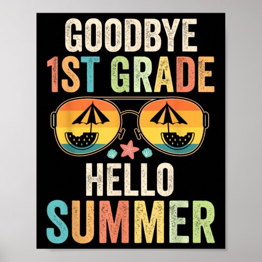 Hallo Tot ziens 1e klas Poster (Voorkant)
