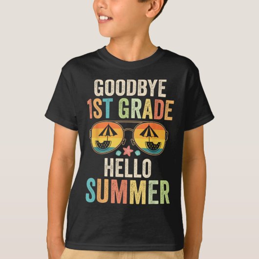 Hallo Tot ziens 1e klas T-shirt (Voorkant)