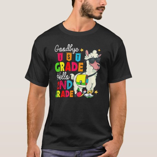 Hallo Tot ziens 1e klas T-shirt (Voorkant)
